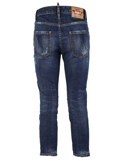 Shop Dsquared2 Cool Girl Cropped Jeans In Denim