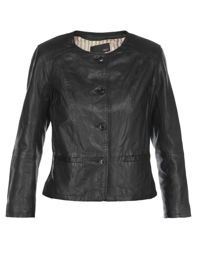 Shop Bully Leather Jacket In Black