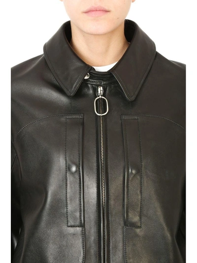 Shop Golden Goose Vania Black Leather Jackets