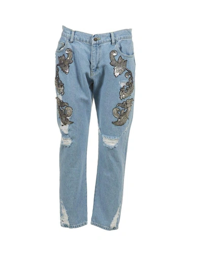 Shop Marcobologna Marco Bologna Cropped Trousers In Denim