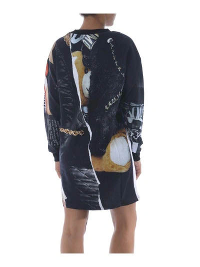 Shop Moschino Printed Dress In Multicolor