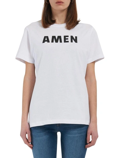 Shop Amen " T-shirt" In White
