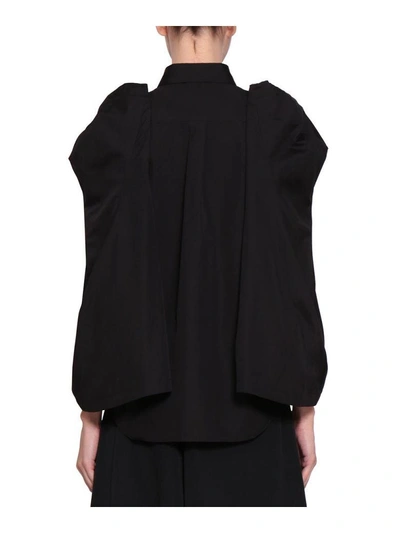 Shop Comme Des Garçons Cotton Shirt In Nero