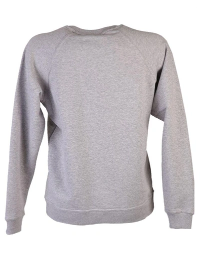Shop Kenzo Grey Embroidered Sweatshirt