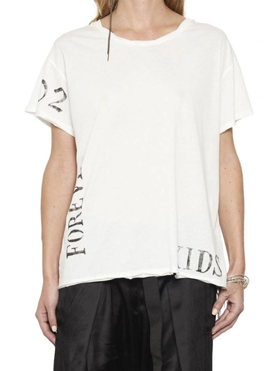 Shop Ann Demeulemeester T-shirt In White