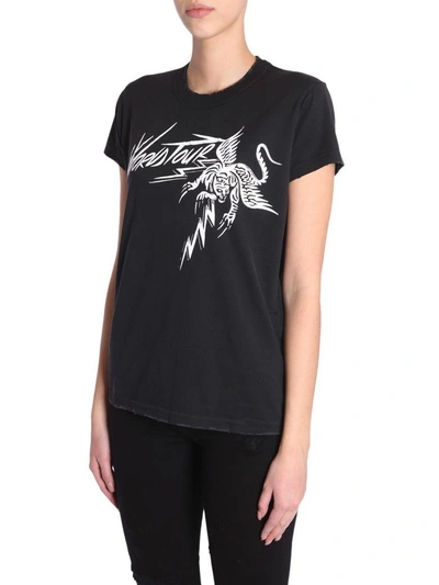 Shop Givenchy Round Collar T-shirt In Nero