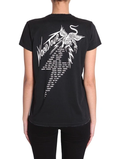 Shop Givenchy Round Collar T-shirt In Nero