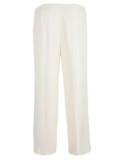 Shop Theory Cropped Trousers In Ivory