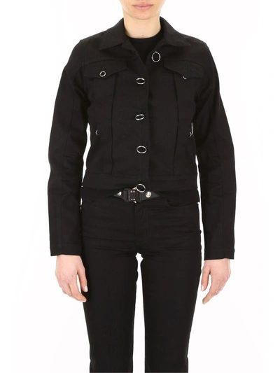 Shop Alyx Denim Jacket In Black (black)