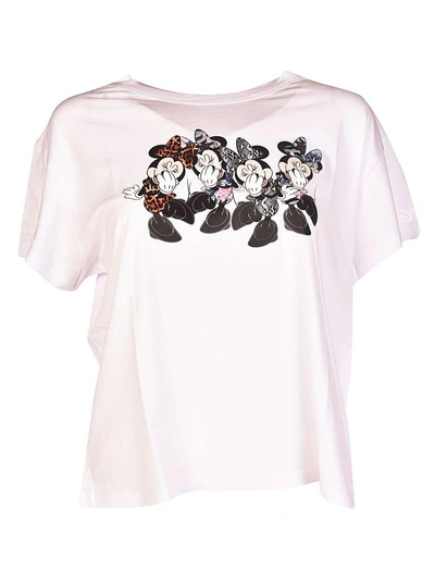 Shop Marcelo Burlon County Of Milan Minnie T-shirt In White Multicolor