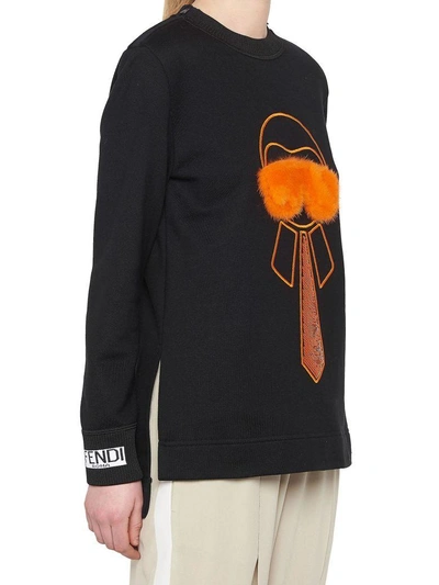 Shop Fendi Sweatshirt In Black