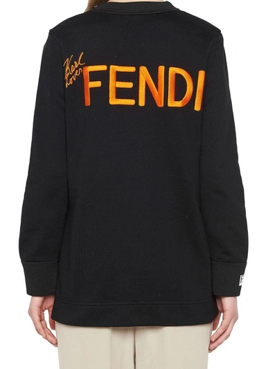 Shop Fendi Sweatshirt In Black