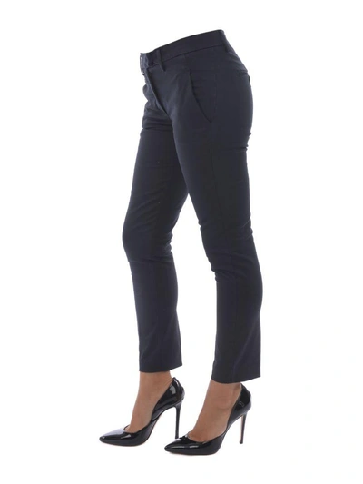 Shop Dondup Perfect Trousers In Blu Scuro