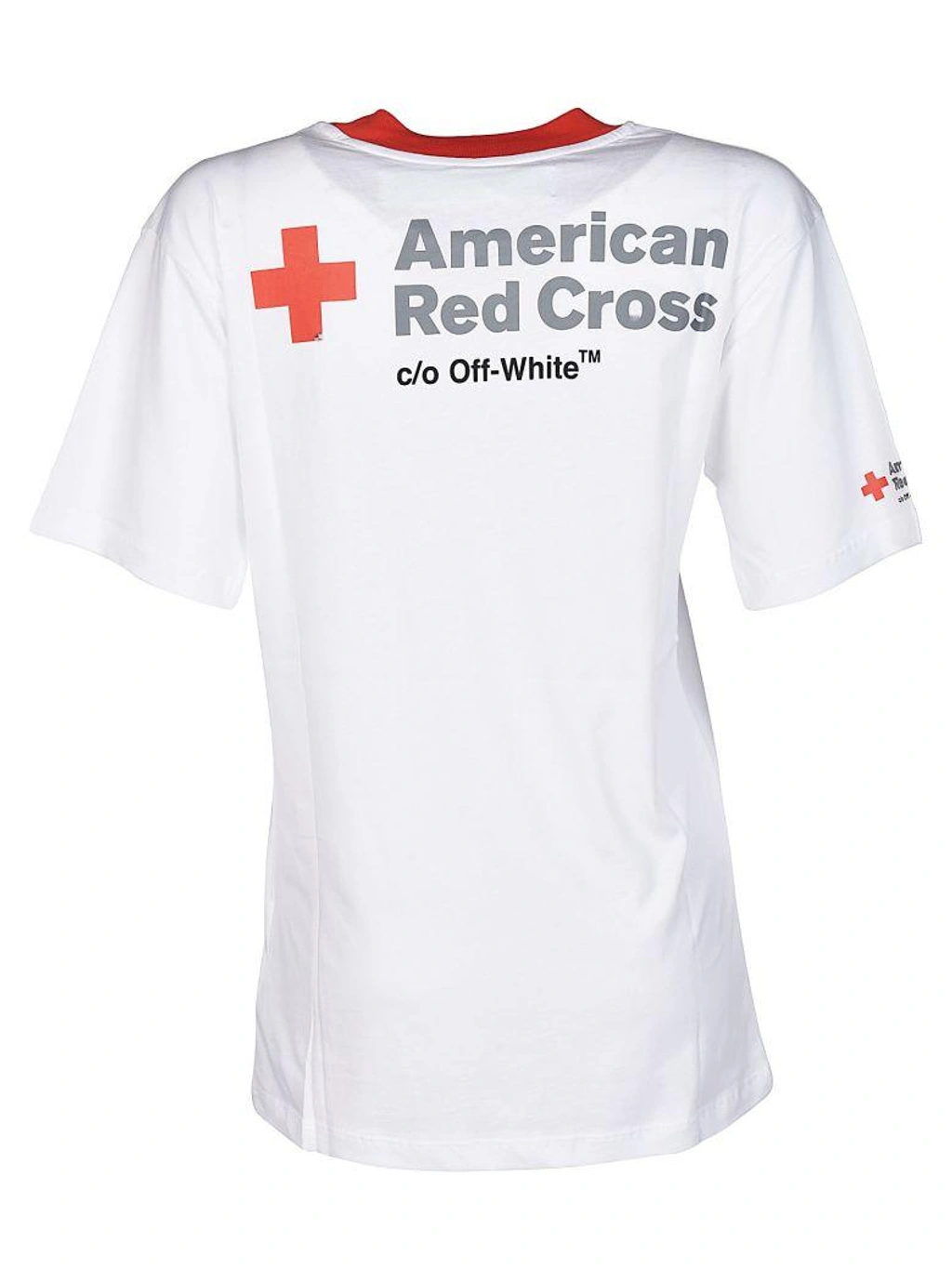 Off white Red Cross Cotton T shirt In White ModeSens