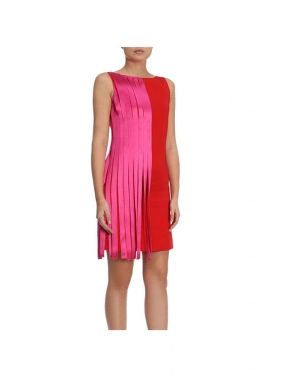 Shop Versace Dress Dress Women  In Red