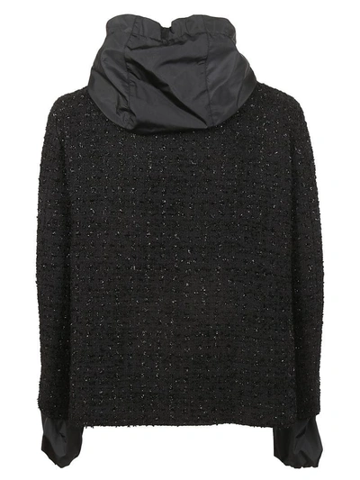 Shop Herno Layered Woven Jacket In Nero