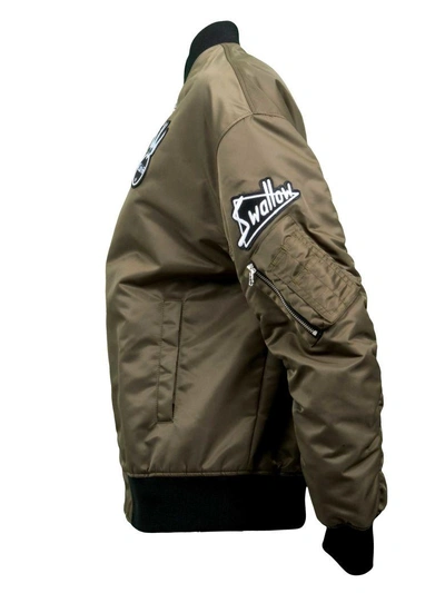 Shop Mcq By Alexander Mcqueen Mcq Alexander Mcqueen Patched Bomber Jacket In Khaki
