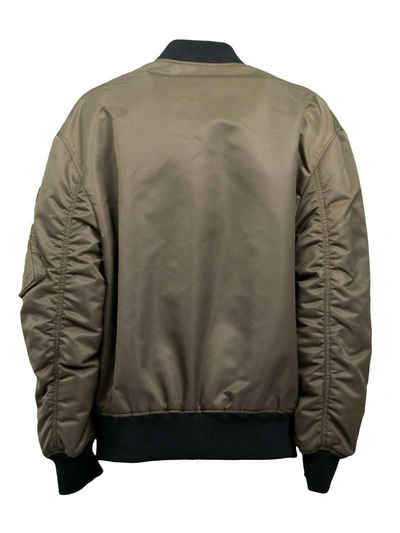 Shop Mcq By Alexander Mcqueen Mcq Alexander Mcqueen Patched Bomber Jacket In Khaki