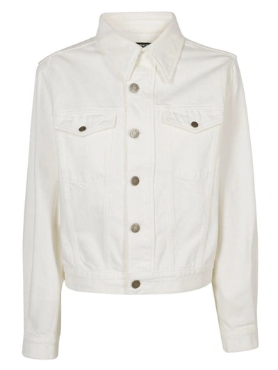 Shop Calvin Klein 205w39nyc Denim Jacket In White
