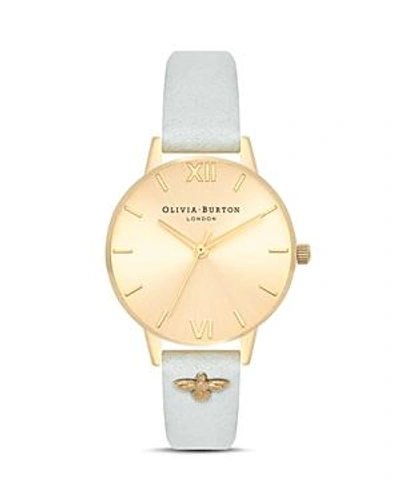 Shop Olivia Burton Embellished Strap Watch, 30mm In Gold/blue