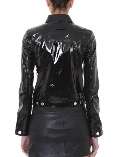 Shop Helmut Lang Black Vinyl Jacket