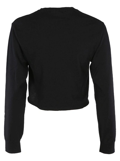 Shop Adaptation Cropped Sweatshirt In Black