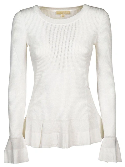 Shop Michael Kors Stitch Textured Top In White
