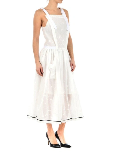 Shop Philosophy Di Lorenzo Serafini Philosophy By Lorenzo Serafini Cotton Dress In White