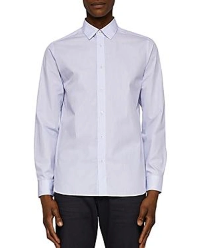 Shop Ted Baker Striped Regular Fit Button-down Shirt In Blue