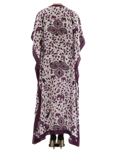 Shop Dianora Salviati Purple Silk Caftan