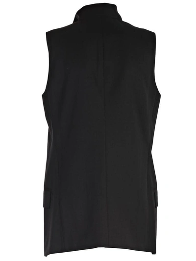 Shop Saint Laurent Vest In Black