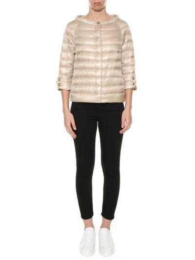 Shop Herno Light Down Jacket In Rosa