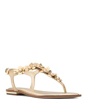 michael kors slippers womens gold
