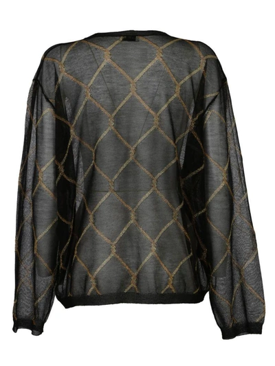 Shop Dries Van Noten Printed Sweater In Black