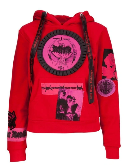 Shop Dilara Findikoglu Sweatshirt In Rosso