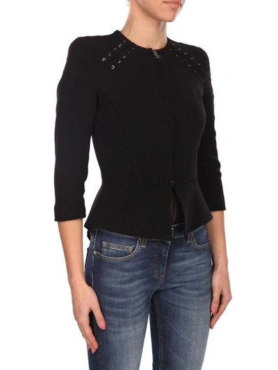 Shop Elisabetta Franchi Celyn B. Viscose Blend Jacket In Black