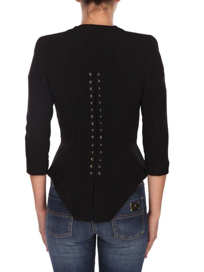 Shop Elisabetta Franchi Celyn B. Viscose Blend Jacket In Black