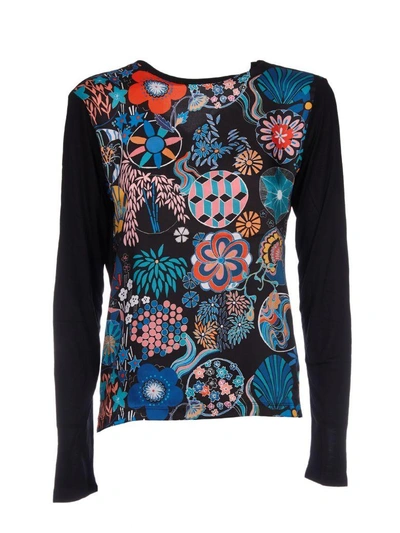 Shop Paul Smith Printed Top In Black