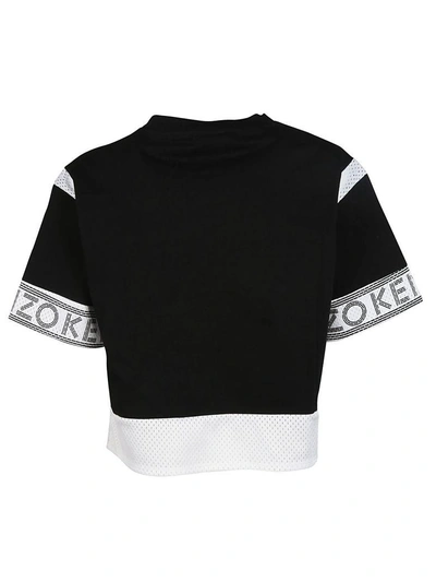 Shop Kenzo Perforated T-shirt In Black