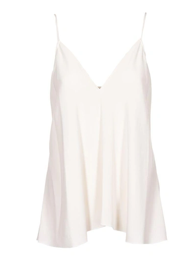 Shop Theory Draped Tank Top In Avorio