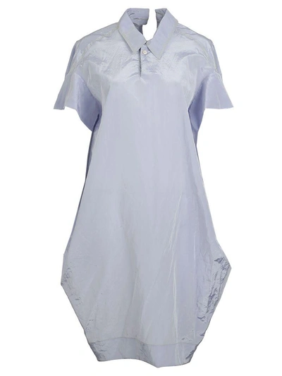 Shop Marni Cocoon Shirt Dress In Blue