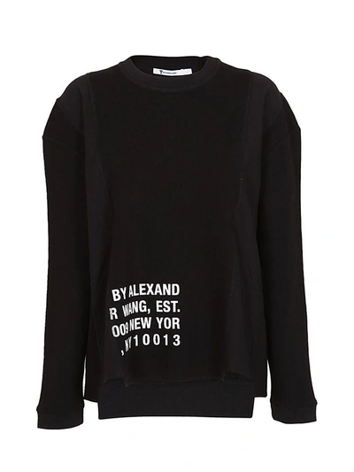 Shop Alexander Wang T T By Alexander Wang Distressed Sweatshirt In Black