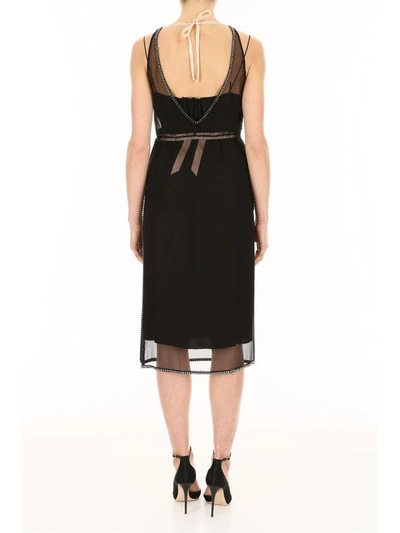 Shop N°21 N.21 Silk Dress In Nero (black)