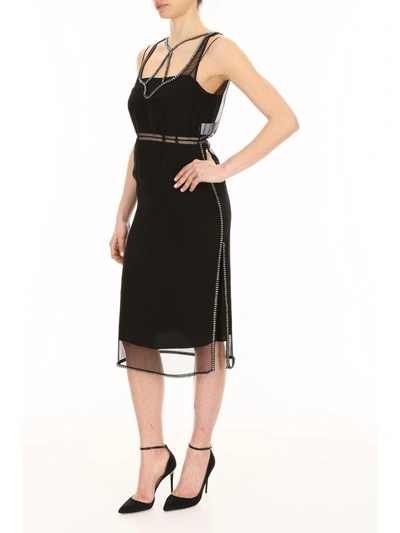 Shop N°21 N.21 Silk Dress In Nero (black)
