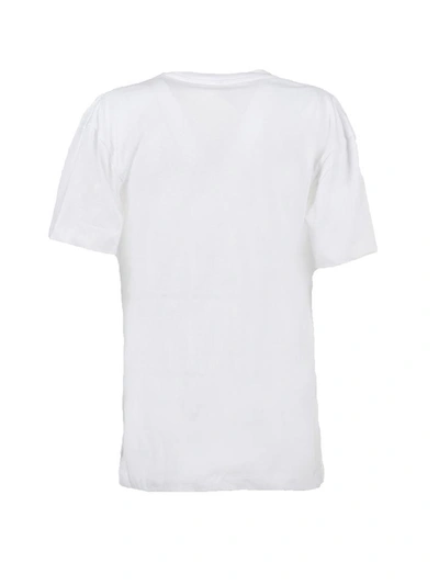 Shop Carven Chain T-shirt In Bianco Rosso