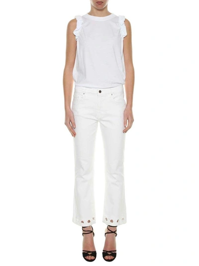 Shop Victoria Victoria Beckham Sleeveless Top In White