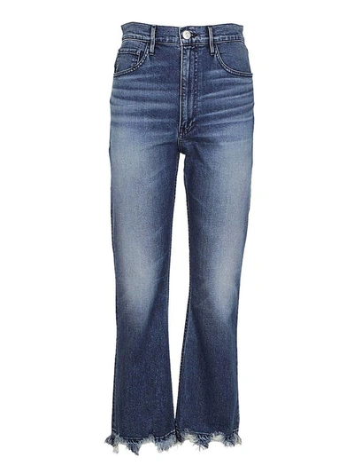 Shop 3x1 Empire Crop Bell Jeans In Medio