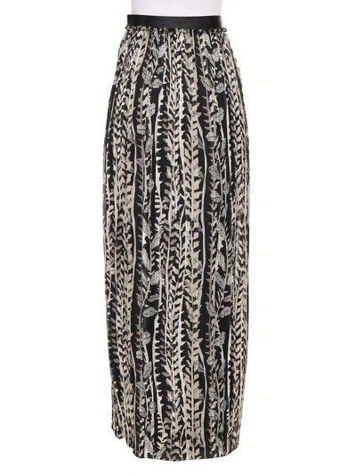 Shop Alberta Ferretti Printed Long Skirt In Multi