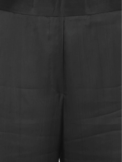 Shop Neil Barrett Cotton Blend Trousers In Black