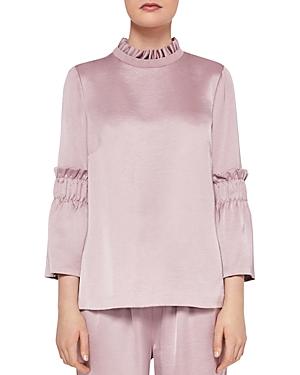 ted baker pink frill top